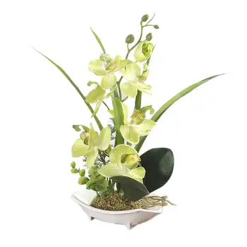 AUGKUN Mătase Artificială Flori Phalaenopsis Simulare de Flori Bonsai Inovatoare Ornamente Decor Acasă Masa de Birou Desktop