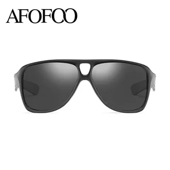 AFOFOO Bărbați ochelari de Soare Polarizat Design de Brand Oameni de Conducere Ochelari de Soare Noapte Viziune Ochelari Pentru bărbați Ochelari de UV400 Nuante Gafas