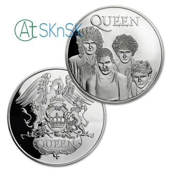 5PC e/Lot REGINA Rock Band Muzica Comemorative Legende de Aur/Argint Placat cu Monede de Colecție pentru Fanii Colector de Colectare Cadouri