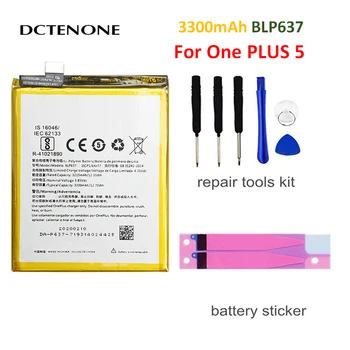 DCTENONE Replaceme Baterie BLP633 Pentru OnePlus 1+ 3T 3 5 5 2 1 BLP571 BLP597 BLP613 BLP637 Înlocuire Baterii Instrumente Gratuite