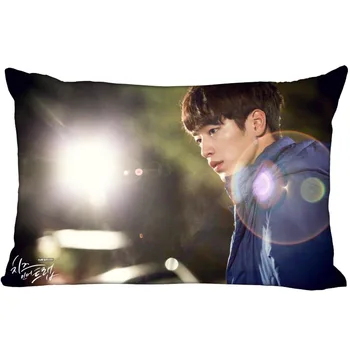 Fierbinte KPOP Seo Kang Joon față de Pernă Decorative PillowCover Fermoar fețe de Pernă din Satin Personalizat imagine de dimensiune mai