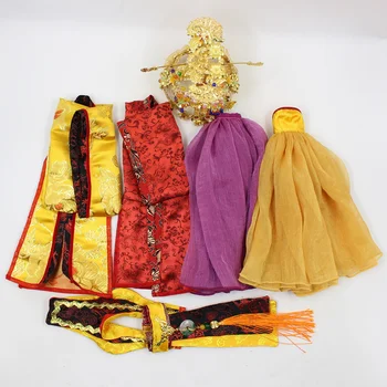 Blyth dolla set de Împărat Chinez tinuta inclusiv coroana costum pentru 1/6 păpușă de GHEAȚĂ BJD NEO