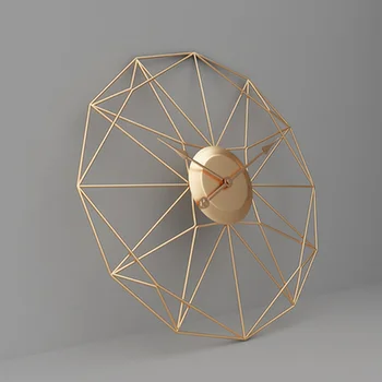 Arta Ceas De Perete În Formă De Decorare Camera De Zi Ceasuri De Stil Nordic Minimalist Modern Ceas De Metal Creative De Uz Casnic Diagrame De Perete