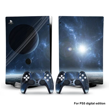 Galaxy Skin Sticker Pentru PS5 Accesorii joystick Digital Edition Decal piele pentru Sony PlayStation 5 Console si 2 Controlere