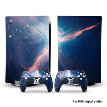 Galaxy Skin Sticker Pentru PS5 Accesorii joystick Digital Edition Decal piele pentru Sony PlayStation 5 Console si 2 Controlere