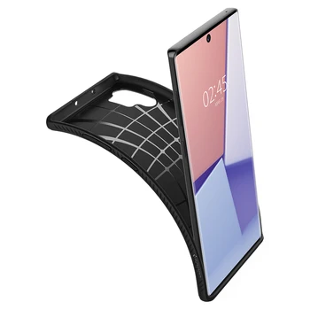 Spigen Aer Lichid Caz pentru Samsung Galaxy Nota 10 Plus / Nota 10 Negru Mat Flexibil TPU Anit-Alunecare Subțire, Ușor de Caz