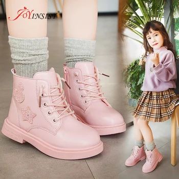 2020 Nou Copil Fata De Cizme De Iarnă Pentru Copii Pantofi Plus Caldă Copii Martin Cizme De Moda Din Piele Moale, De Jos În Confortabil Baieti Cizme