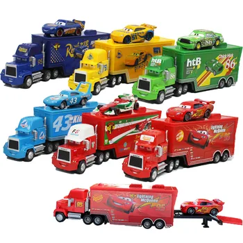 2 buc Disney Pixar Cars 2 3 Jucarii McQueen Jackson Furtuna Mack Unchiul Camion 1:55 turnat sub presiune Model de Masina de Jucarie pentru Copii Cadou de Crăciun