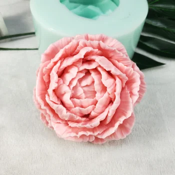 Floare Floare Trandafir 3D Silicon Mucegai Manual Tort de nunta de Decorare Cupcake Jeleu de Lumanare Decor Ambarcațiunile de Mucegai