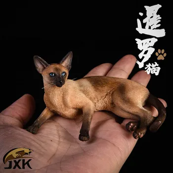 Colectie În Stoc 1/6 Scară Jxk016 Model Animal Accesorii animale de Companie Jucărie Siamezi mințit timp de 12