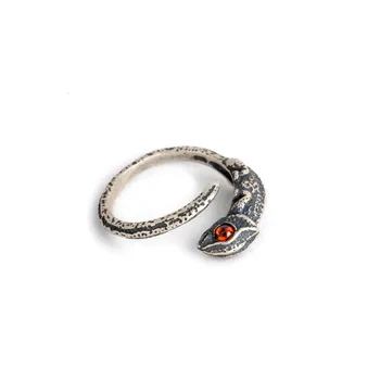 Întuneric Noapte de Vis Atelier de argint 925 cameleon inel de șopârlă de deschidere inel vintage din argint Thai