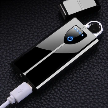 2020 Nou USB bricheta Rotație Arc bricheta pentru nefumători USB de încărcare Electronică cu Plasmă Windproof Bricheta Gadget-uri pentru Barbati