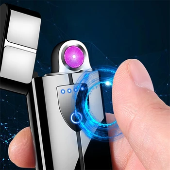 2020 Nou USB bricheta Rotație Arc bricheta pentru nefumători USB de încărcare Electronică cu Plasmă Windproof Bricheta Gadget-uri pentru Barbati