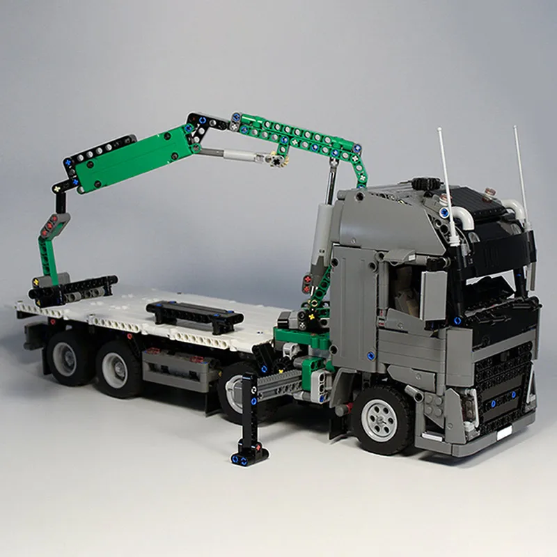 MOC Inginerie Macara Technic Camion Macara de Constructii de Blocuri de Construcție a Orașului Mașină de Învățământ Jucării DIY Model de Cărămizi Copii Cadou de Crăciun cumpara Modelul De Construcție -