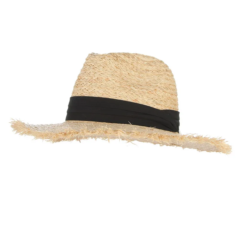 Pălării Vară Pentru Femei Franjuri Canaf Rafie Pălărie de Paie Cu Panglică Neagră Pliabil Mare Refuz Palarie de Soare Barbati Plajă Capac Panama cumpara > Pălării Pentru Bărbați - Autobm.ro